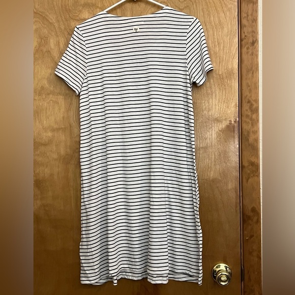Billabong Long Ago Lace Up Modal T Shirt Dress L - Picture 3 of 7